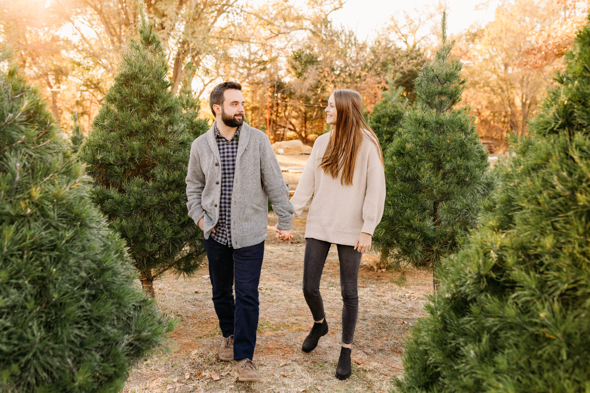 Mom and son in Christmas studio mini session in Edmond, OK.