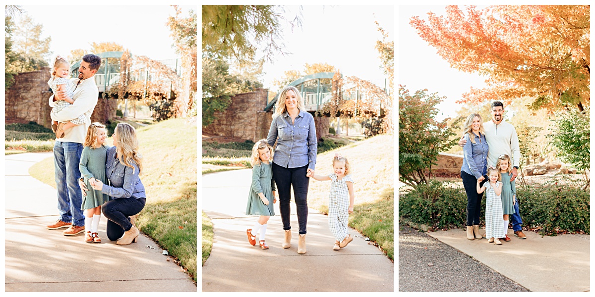Family during photo session in Edmond, OK.