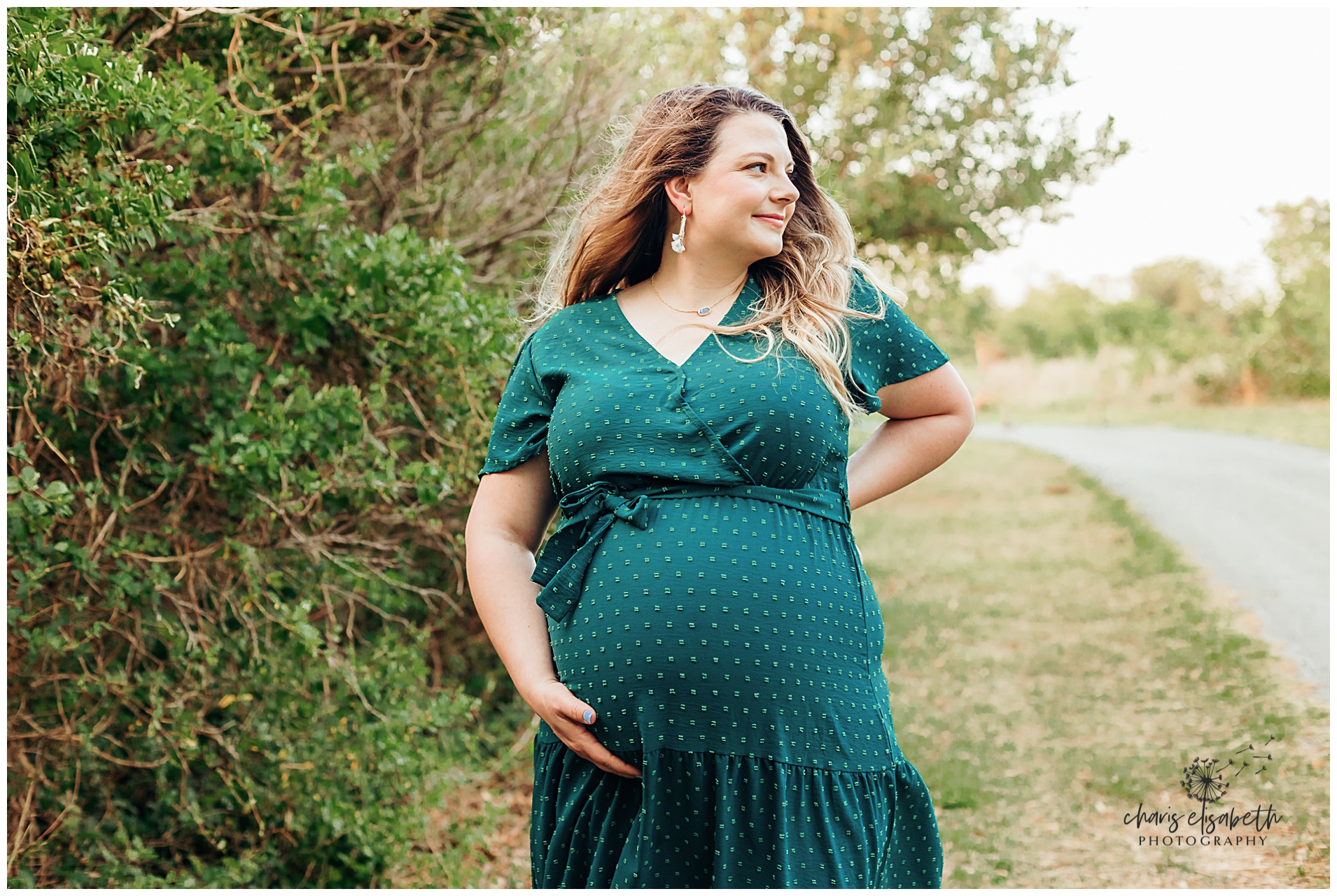 An expecting mama gets her photos taken.